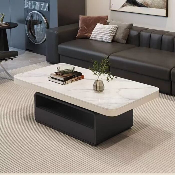 岩板长方形茶几