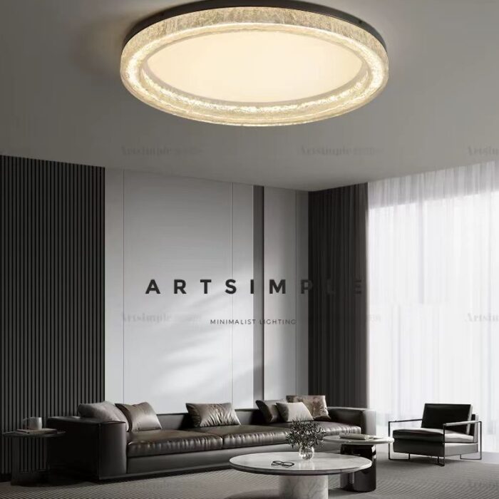 全铜吸顶灯 圆形简约灯