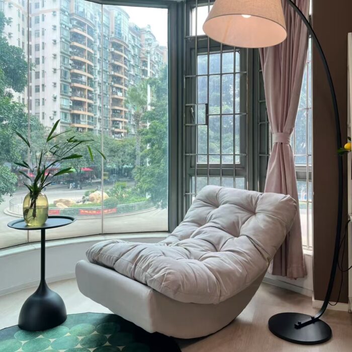 鹿皮绒摇摇椅 阳台椅