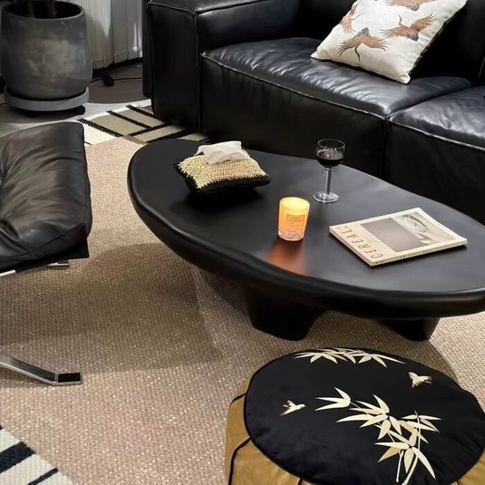 鹅卵石茶几  设计师创意小茶几