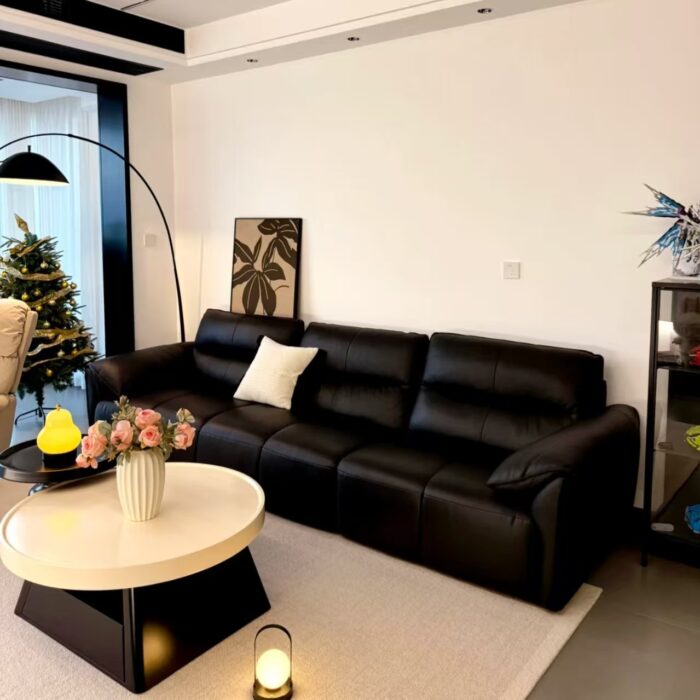 奶油风茶几  极简轻奢茶几