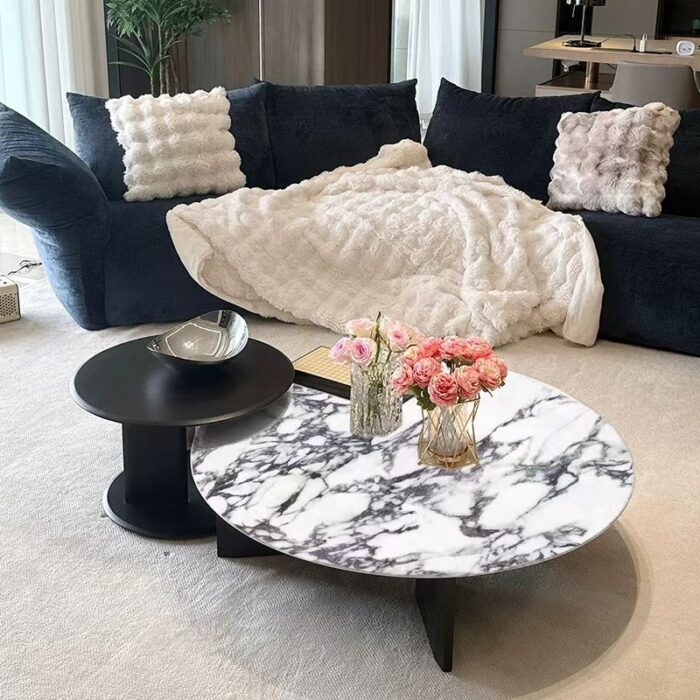 大理石茶几 法式意式家用客厅茶几