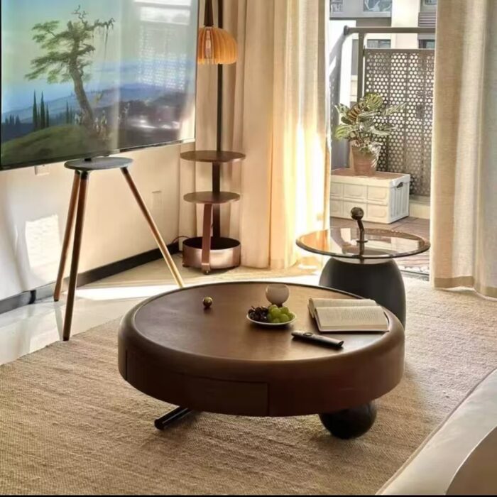 Круглый журнальный столик  Журнальный столик из массива дерева