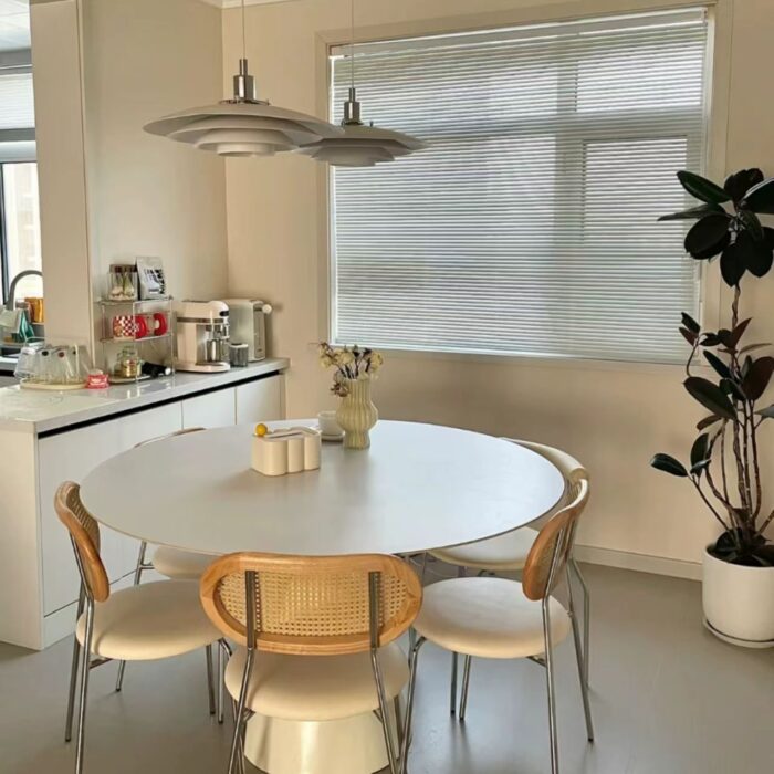 岩板餐桌 圆形餐桌