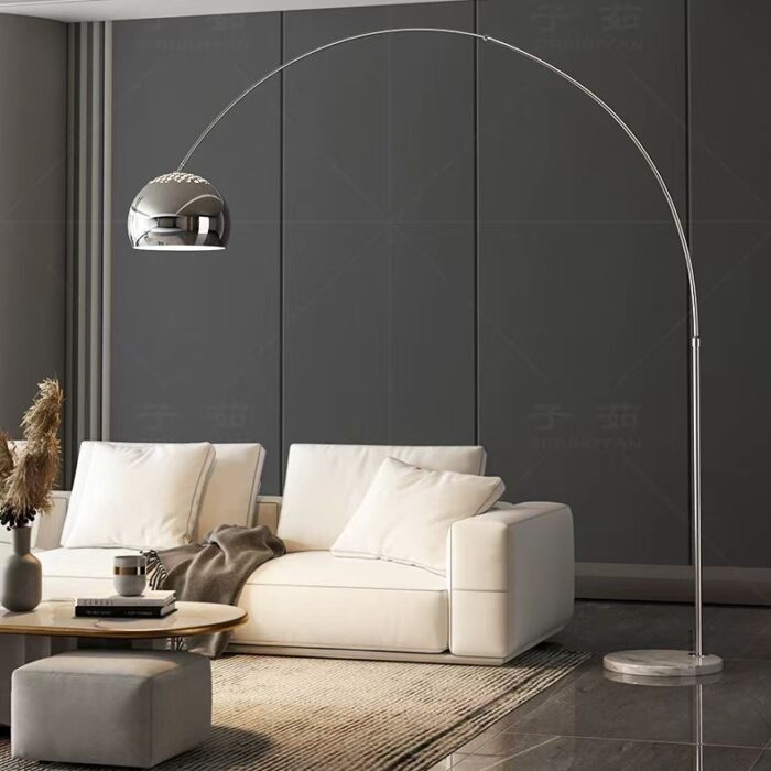 银色落地台灯 钓鱼落地灯